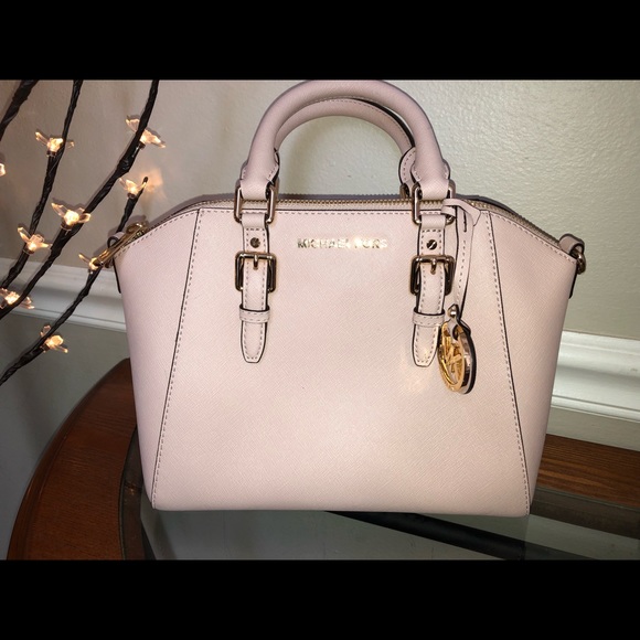 michael kors gibson leather satchel